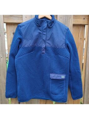 Helly Hansen Four Snap Pullover Women's Size Small Bright Blue